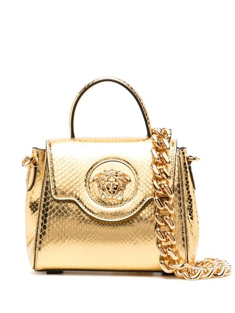 versace jeans python handbag|La Medusa Python Small Handbag .